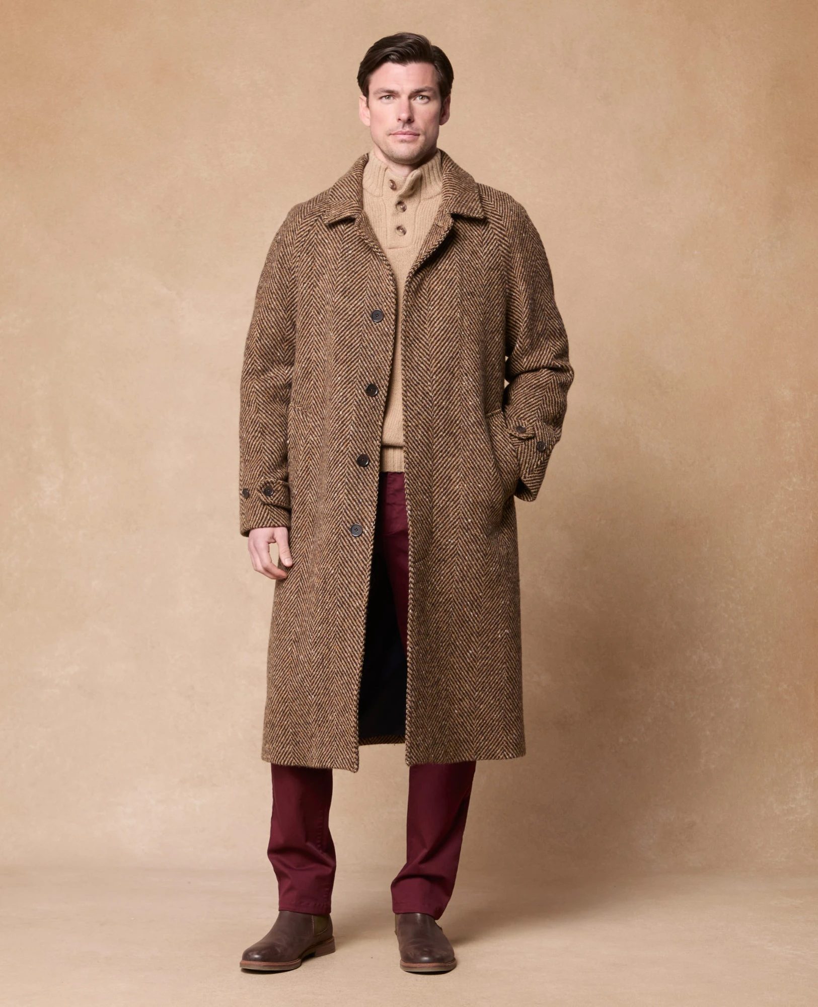 Corrib donegal tweed overcoat 2