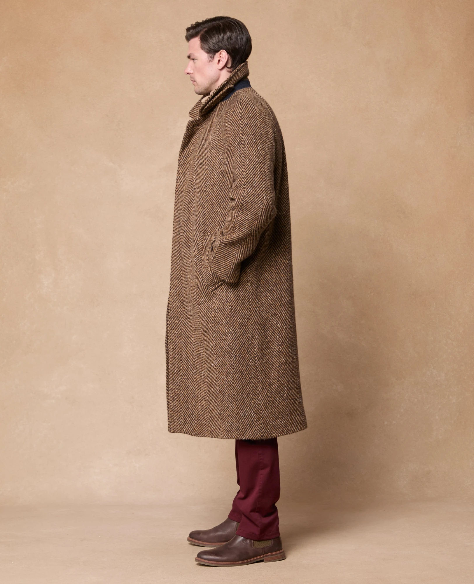 Corrib donegal tweed overcoat 4