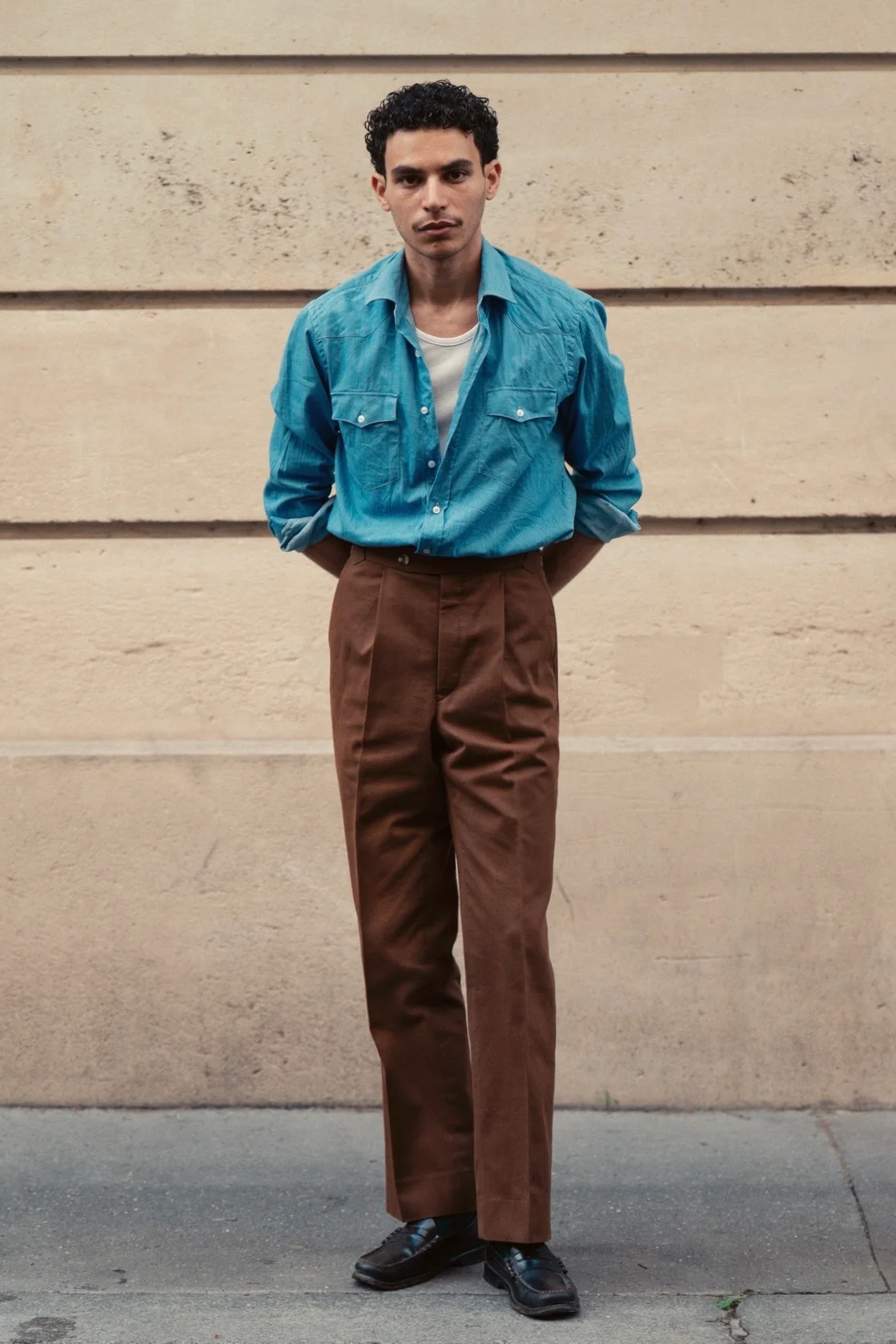 Brown cotton trousers 3