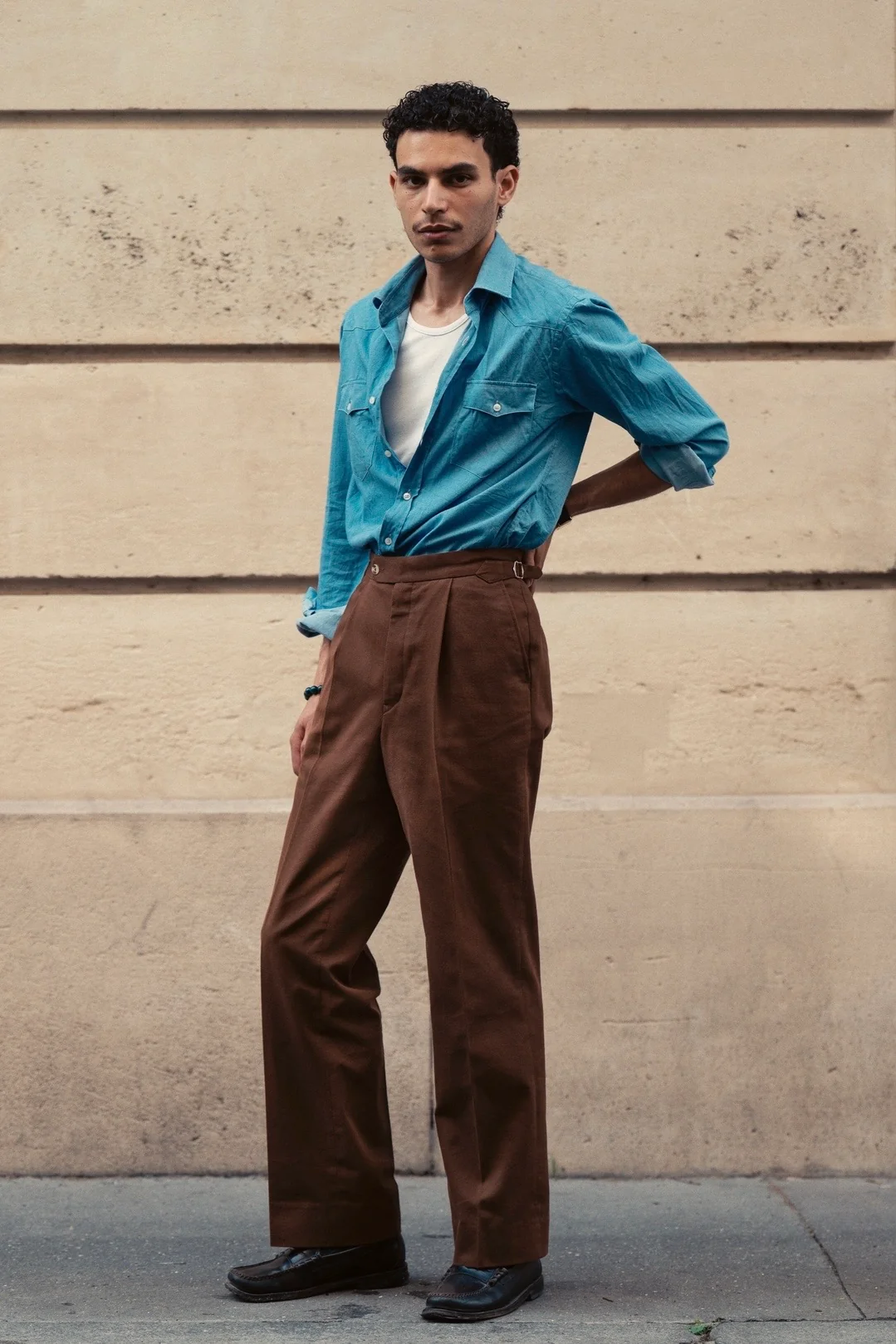 Brown cotton trousers 2